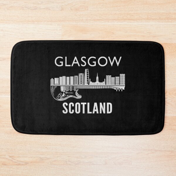 Artikelvorschau, Glasgow Schottland Souvenir Gitarrenmusik Glasgow entworfen und verkauft von DSWShirts.