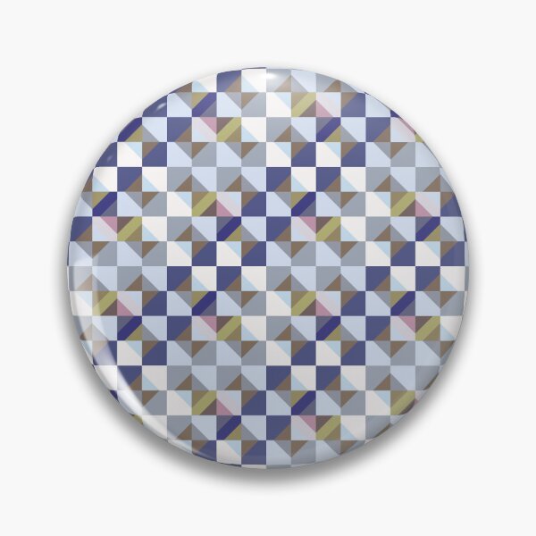 Item preview, Mid Mod Checkerboard Blue Gold designed and sold by Stephanie McRae.