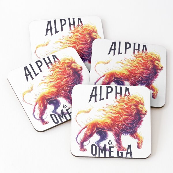 Item preview, Alpha And Omega, Fiery Lion Art designed and sold by Faithloveshop.