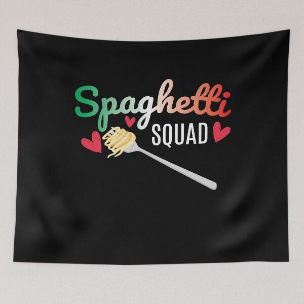 Item preview, Spaghetti Squad Pasta Food Italy designed and sold by MooonTees.