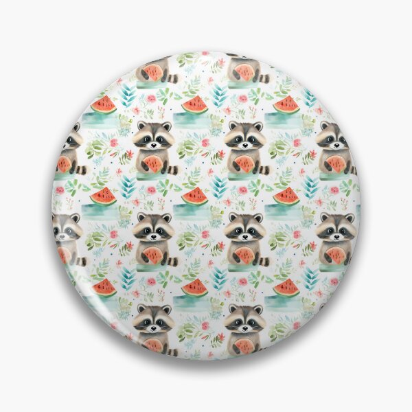 Item preview, Summer Adventures with Adorable Raccoons: A Whimsical Watercolor Journey designed and sold by qoodesignstudio.
