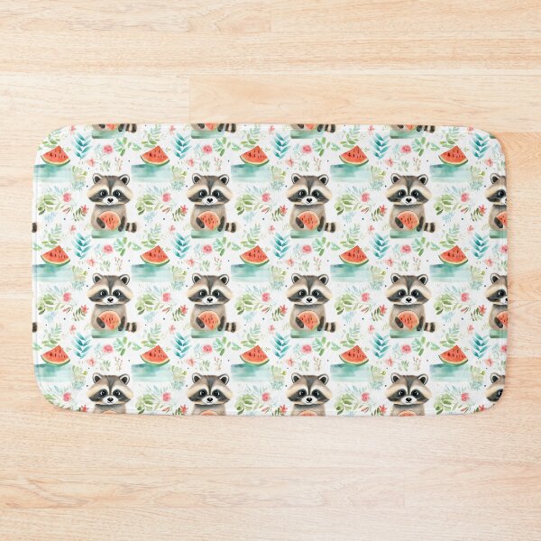 Item preview, Summer Adventures with Adorable Raccoons: A Whimsical Watercolor Journey designed and sold by qoodesignstudio.