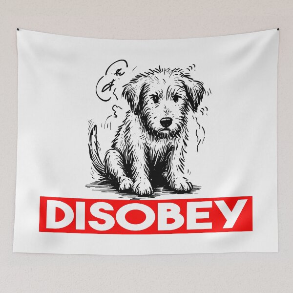 Item preview, Dog Disobey designed and sold by Custom Crest.