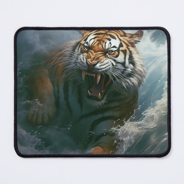 Item preview, tiger on the attack designed and sold by Dream-Way.