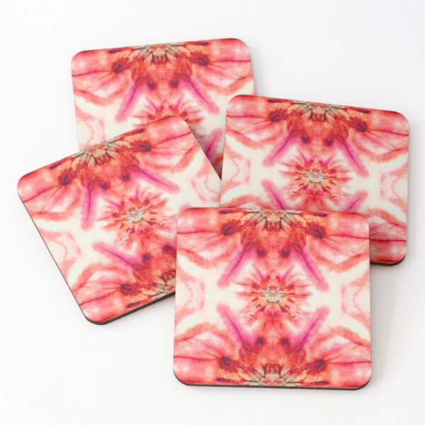 Item preview, Jerusalem Artichoke Daisy Supernova Flower EcoPrint Red designed and sold by SpiritGifts.