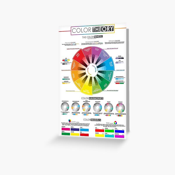 Color Theory, American English on Sand Greeting Card for Sale by  ThePrintNook