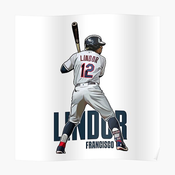 Francisco Lindor - Puerto Rico sports poster Sticker for Sale by