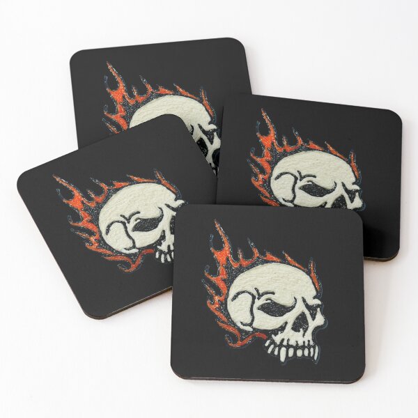 Aperçu de l'œuvre Scull en feu créée et vendue par ACHExpressions.
