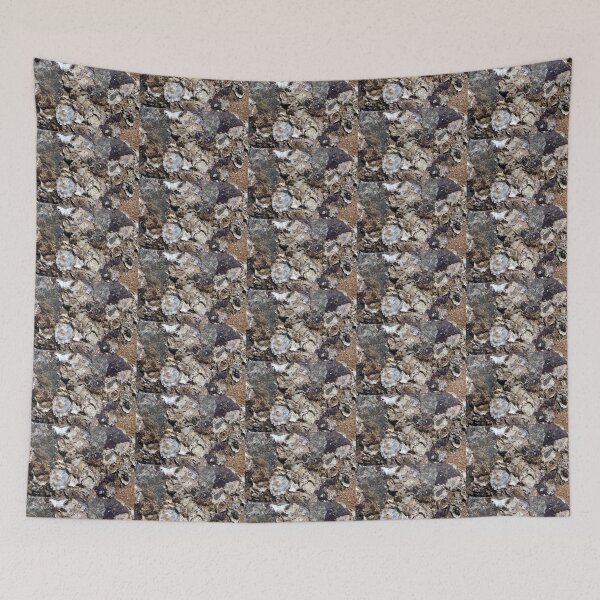 Item preview, Macro Oyster Shell Cluster On The Beach designed and sold by Kerryn Madsen-Pietsch.