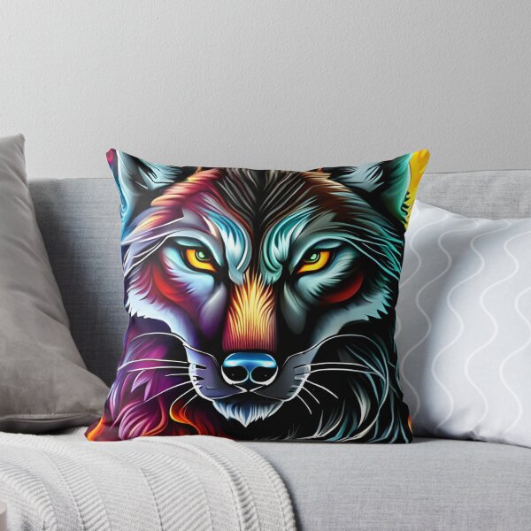 Item preview, Epic Colourful Wolf, Ai Generated Art  designed and sold by ACC .