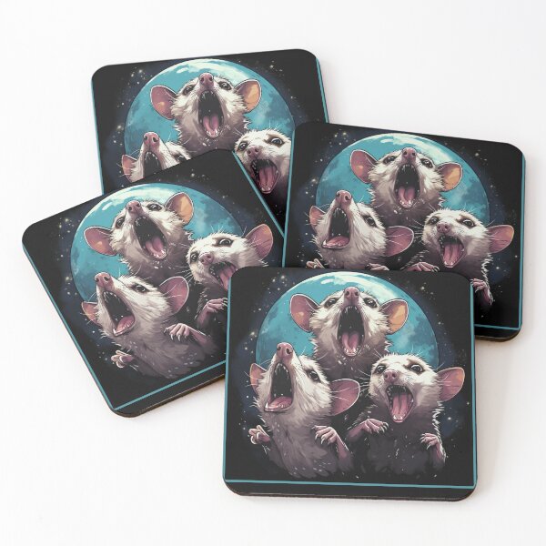 Item preview, Copy of Three Possum Moon | 3 Opossum Funny Weird Cursed Meme designed and sold by UniqueDesignOK.