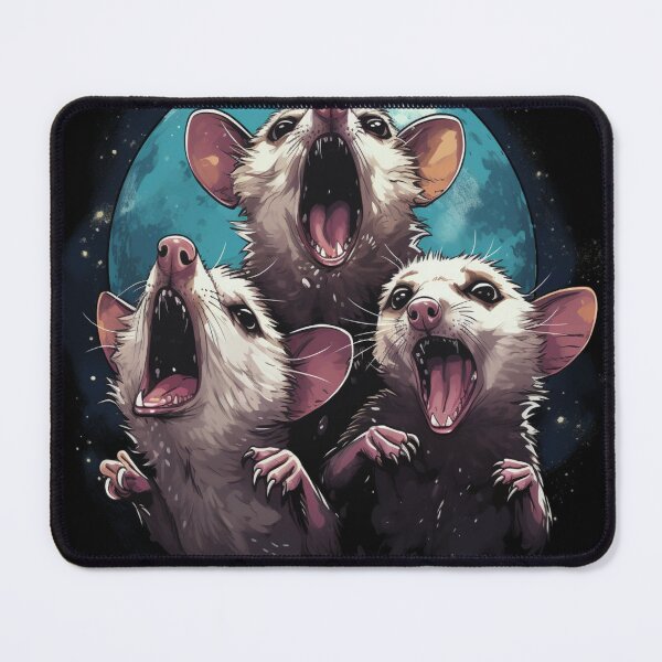 Item preview, Copy of Three Possum Moon | 3 Opossum Funny Weird Cursed Meme designed and sold by UniqueDesignOK.