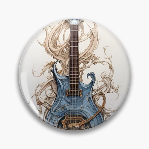 Item preview, Baroque art guitar print designed and sold by dcrc.