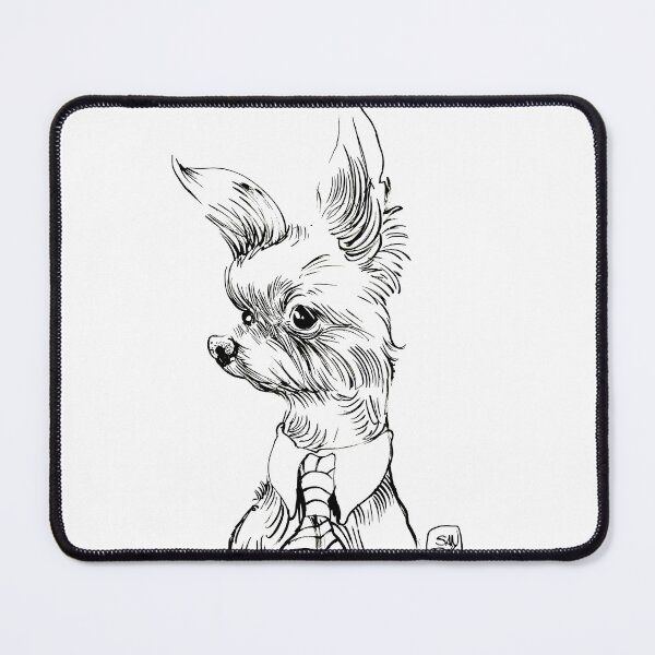 Item preview, Yorkshire Dog caricature White designed and sold by Caricaturas.