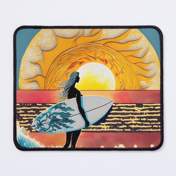 Item preview, Serenity by the Sea: A Surfer's Moment of Reflection designed and sold by redtrendy.