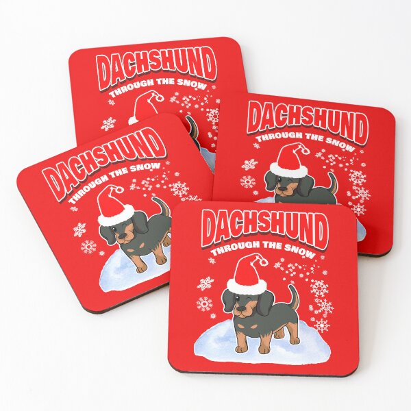 Item preview, Dachshund Lover Merry Christmas designed and sold by Sunnyhova.