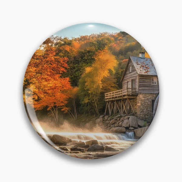 Item preview, Fall at the Grist mill designed and sold by Glenburn Graphics.