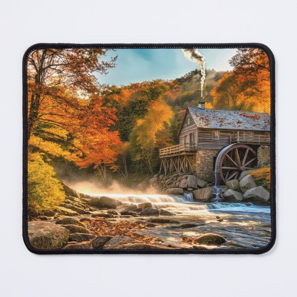 Item preview, Fall at the Grist mill designed and sold by Glenburn Graphics.