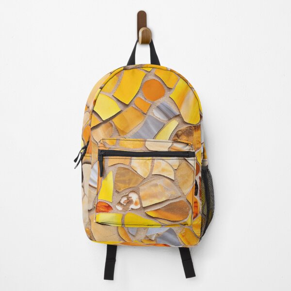 Item preview, Yellow Barselona trencadis mosaic art | Barselona colorful mosaic | Gaudi trencadis mosaic | Gaudi style | Barcelona Park Guell art designed and sold by LolioGifts.