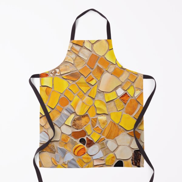 Item preview, Yellow Barselona trencadis mosaic art | Barselona colorful mosaic | Gaudi trencadis mosaic | Gaudi style | Barcelona Park Guell art designed and sold by LolioGifts.