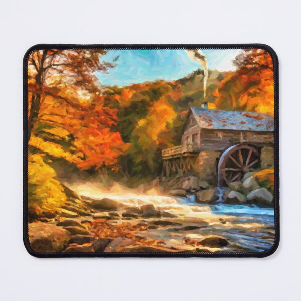 Item preview, Fall at the Grist Mill Oil Painting designed and sold by Glenburn Graphics.
