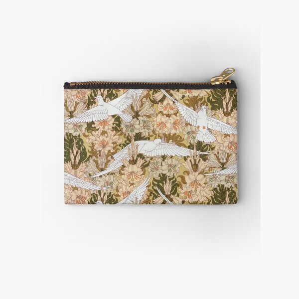 Item preview, Dove and Lily Floral Print designed and sold by VintageArchive.