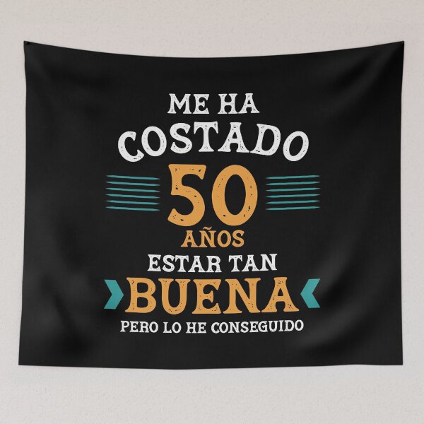 Item preview, Me ha costado 50 años estar tan buena yellow designed and sold by NessiCreates.