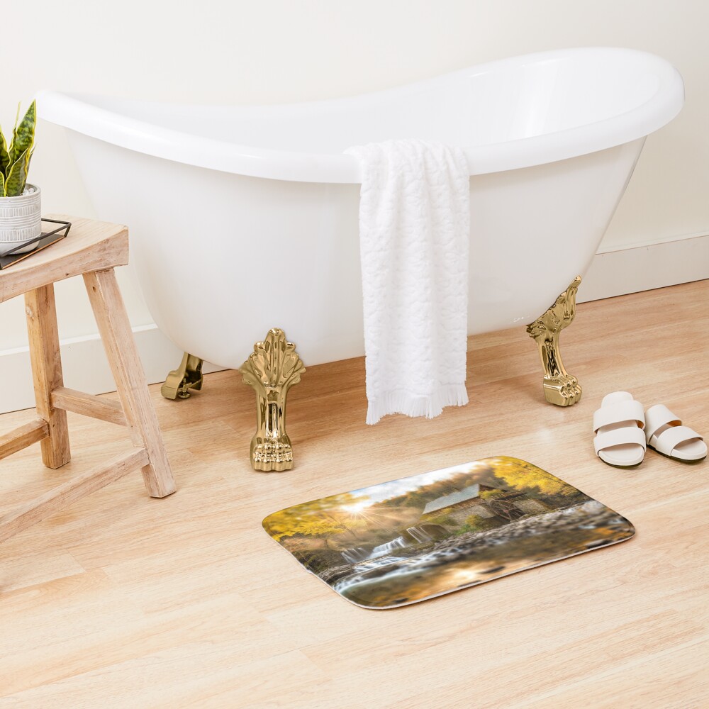 Vista previa del artículo con la obra «Alfombra de baño», diseñado y vendido por RivenWaters.