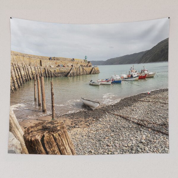 Item preview, Clovelly Harbor, North Devon, England designed and sold by Paul Thompson Photography.