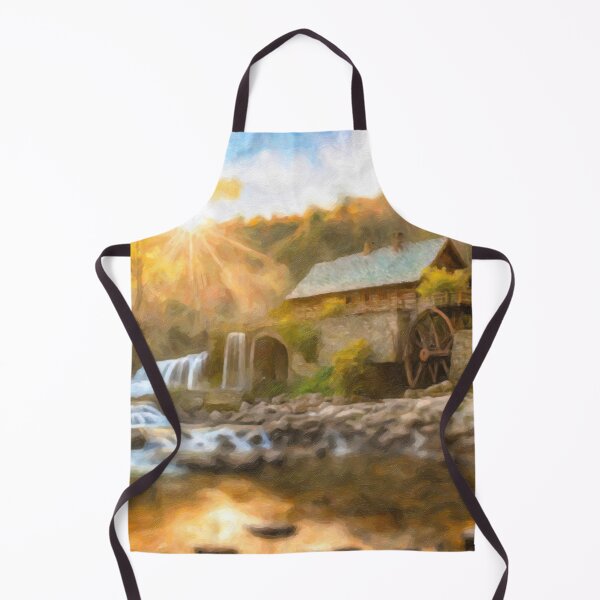 Item preview, New England Fall at the Old Grinding Mill Oil Painting designed and sold by Glenburn Graphics.