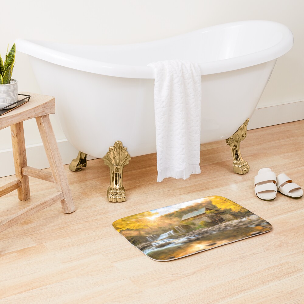 Vista previa del artículo con la obra «Alfombra de baño», diseñado y vendido por RivenWaters.