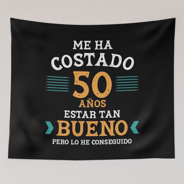 Item preview, Me ha costado 50 años estar tan bueno yellow designed and sold by NessiCreates.