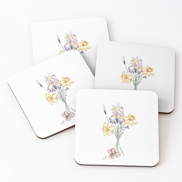 Item preview, flowers for friendship designed and sold by charmerhyune prints.