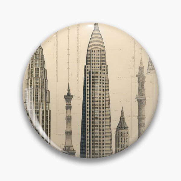 Item preview, Pointed Top Skyscraper Blueprint designed and sold by dcrc.