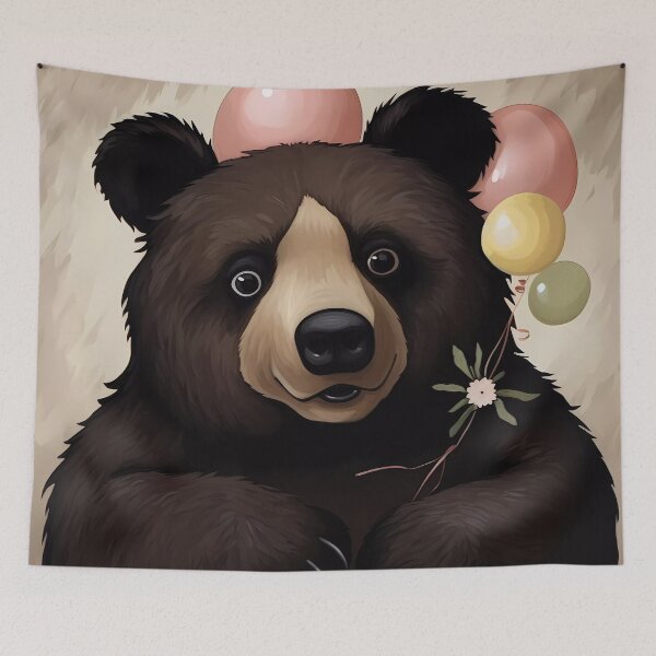 Item preview, “Bear in Flowers” designed and sold by Art-Vortex-fr.