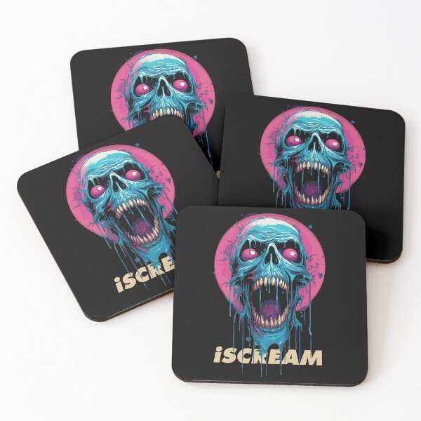 Item preview, iScream - Melting zombie skull designed and sold by Discontent Designs.