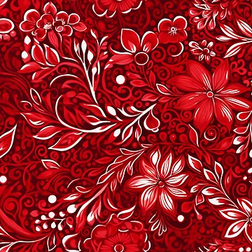 Artwork thumbnail, Red Batik Pattern by SideSignal