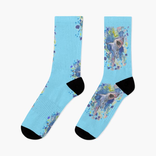 Item preview, Shark with splatters designed and sold by altairaleon.
