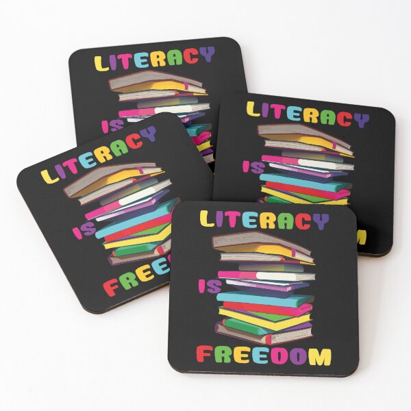 Item preview, Literacy is Freedom International Literacy Day Colorful Design designed and sold by Stick-Artistry.