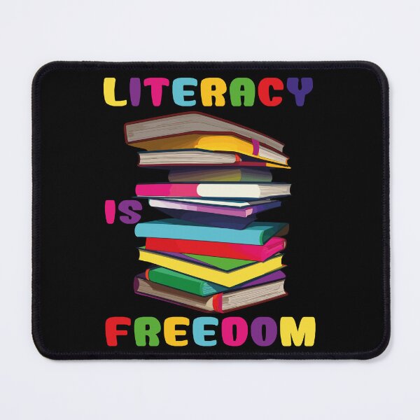 Item preview, Literacy is Freedom International Literacy Day Colorful Design designed and sold by Stick-Artistry.