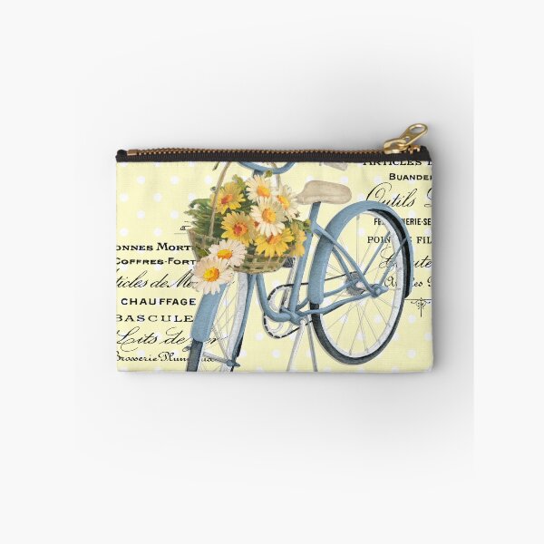 Item preview, Vintage French Shabby Chic Daisy Bike Home Decor Pillows Prints Phone Cases designed and sold by FrenchPaperMoon.
