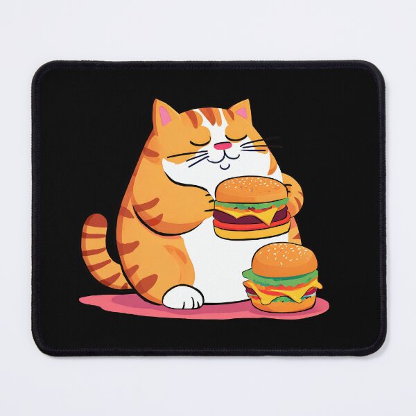 Item preview, Fat Cat Enjoying With Burger designed and sold by naragagil.