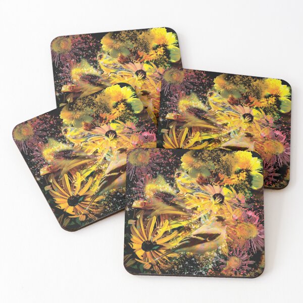 Item preview, Yellow Finches and Black-Eyed Susans designed and sold by Chowdershouter.