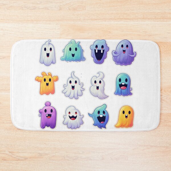 Item preview, Colorful Halloween Ghosts Stickers designed and sold by NicolasGlowArt.