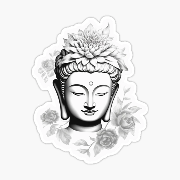 Buddha symbol , buddha Modern art home decoration Sticker for