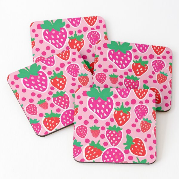 Item preview, Fresa pop art rosa estilo 3 designed and sold by flatindostudio.
