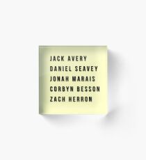 Why Don’t We Members! Acrylic Block