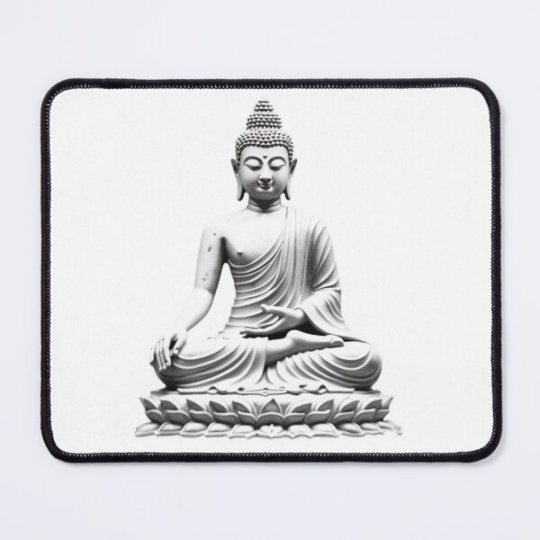 Item preview, Buddha abstract Black White , maditate with buddha symbol designed and sold by MartynGrey.