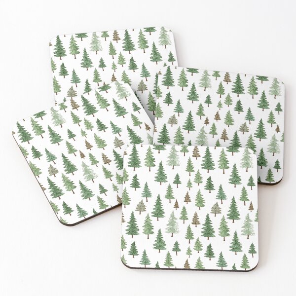 Item preview, Cartoon set of conifer trees. designed and sold by workshoot.