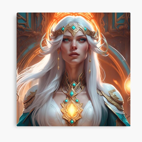 White elf Canvas Print